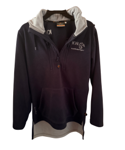 Women's Long Sleeve Hoodie - Navy (Mahi Poraka)
